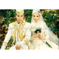Robes de mariée à manches longues et marocaines Robe de mariée en satin 2016 Vestidos de noces
